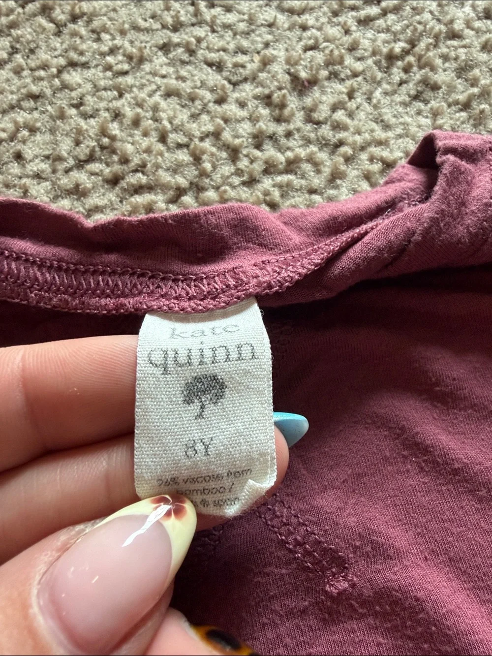 B38 Kate Quinn Bamboo LS 2pc Daywear in Dusty Rose (2022), PILLING